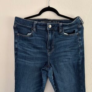 American Eagle Outfitters High Rise Dark Blue Jeans